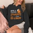 Will Trade Students For Candy Halloween Costume Teacher Women's Hoodie, funny design Will Trade Students For Candy Halloween Costume Teacher Women's Hoodie, funny design