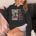 Women Bible Verse Christian Teacher God Says Back To School Women's Hoodie, funny design
