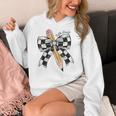 Back To School Hello Fifth Grade Teacher Coquette Pencil Bow Women's Hoodie, funny design
