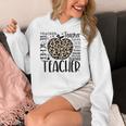 Back To School Teacher Life Apple Leopard Teacher Women Women's Hoodie, funny design Back To School Teacher Life Apple Leopard Teacher Women Women's Hoodie, funny design