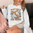 You Can't Scare Me I Teach 6th Grade Retro Teacher Halloween Women's Hoodie, funny design You Can't Scare Me I Teach 6th Grade Retro Teacher Halloween Women's Hoodie, funny design