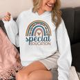 Cute Special Education Leopard Print SPED Teacher Idea Women's Hoodie, funny design Cute Special Education Leopard Print SPED Teacher Idea Women's Hoodie, funny design