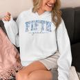 Fifth Grade Toile De Jouy Back To School Teachers Kids Women's Hoodie, funny design