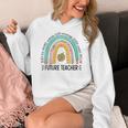Future Teacher Cute Rainbow Leopard Teacher Outfit For Men Women Girls Kids Women's Hoodie, Future Teacher Gifts, funny design Future Teacher Cute Rainbow Leopard Teacher Outfit For Men Women Girls Kids Women's Hoodie, Future Teacher Gifts, funny design