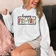 Happy Fri-Yay Friday Lovers Teacher Fri Yay Weekend Women's Hoodie, funny design