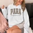 Leopard Paraprofessional Back To School Para Squad Teacher Women's Hoodie, funny design Leopard Paraprofessional Back To School Para Squad Teacher Women's Hoodie, funny design