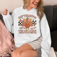 One Thankful Teacher Thanksgiving Retro Groovy Fall Teachers Women's Hoodie, Groovy Teacher Gifts, funny design One Thankful Teacher Thanksgiving Retro Groovy Fall Teachers Women's Hoodie, Groovy Teacher Gifts, funny design