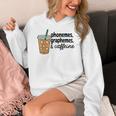 Phonemes Graphemes And Caffeine Coffee Teacher Appreciation Women's Hoodie, funny design Phonemes Graphemes And Caffeine Coffee Teacher Appreciation Women's Hoodie, funny design