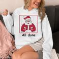 Retro All Done Christmas Special Ed Teacher Team Santa Women Women's Hoodie, funny design Retro All Done Christmas Special Ed Teacher Team Santa Women Women's Hoodie, funny design