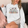 Retro Vintage Floral Principal Shirt For Women Teachers Day Women's Hoodie, funny design