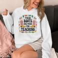 These Boots Are Made Teaching Western Cowboy Teacher Women's Hoodie, funny design These Boots Are Made Teaching Western Cowboy Teacher Women's Hoodie, funny design