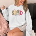 Sped Teacher Halloween Ghost Special Education Preppy Fall Women's Hoodie, funny design Sped Teacher Halloween Ghost Special Education Preppy Fall Women's Hoodie, funny design