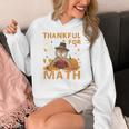 Thankful Math Turkey Teacher Happy Thanksgiving Women's Hoodie, funny design Thankful Math Turkey Teacher Happy Thanksgiving Women's Hoodie, funny design
