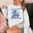 Weird Teachers Build Character Shirt Raccoon Teacher Women's Hoodie, funny design