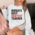 World's Best Okayest Teacher ACY025a For Men Women Women's Hoodie, funny design