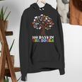 100 Days In The Books Reading Teacher 100th Day Of School Women's Hoodie, funny gift