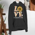 4th Grade Teacher Love Autumn Fall Sunflower Appreciation Women's Hoodie, 4th Grade Teacher Hoodies, funny gift
