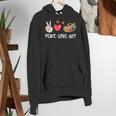 Art Teacher Peace Love Art For Artists And Painters Women's Hoodie, funny gift Art Teacher Peace Love Art For Artists And Painters Women's Hoodie, funny gift