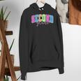 Back To School Neon Checkered Second Grade Colorful Teacher Women's Hoodie, funny gift