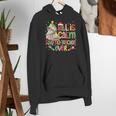 Book Tree All Is Calm Said No Teacher Ever Christmas Women's Hoodie, funny gift