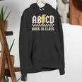 Boys Girls Teachers Rock Back To School ABCD Back In Class Women's Hoodie, funny gift