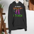 My Broom Broke So Now I Teach Teacher Witch Halloween Women's Hoodie, funny gift