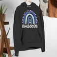Bulldogs School Mascot Rainbow Teacher Lover Women's Hoodie, funny gift Bulldogs School Mascot Rainbow Teacher Lover Women's Hoodie, funny gift