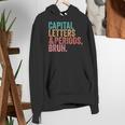 Capital Letters And Periods Bruh Teacher Women's Hoodie, funny gift Capital Letters And Periods Bruh Teacher Women's Hoodie, funny gift