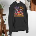 Way To Classroom Halloween Witch Three Cute Sloths Teacher Women's Hoodie, funny gift