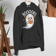 Cute Ghost Book Reading Halloween Teacher Women's Hoodie, funny gift Cute Ghost Book Reading Halloween Teacher Women's Hoodie, funny gift
