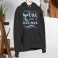 Cute Mermaid Librarian Teacher Dive Into A Good Book Reading Women's Hoodie, funny gift Cute Mermaid Librarian Teacher Dive Into A Good Book Reading Women's Hoodie, funny gift