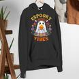 Espooky Vibes Spanish Mexican Halloween Ghost Teachers Women's Hoodie, funny gift