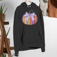 Fall Pumpkin Books Lover Halloween Teacher Teaching Staff Women's Hoodie, funny gift