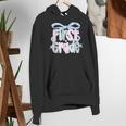 First Grade Coquette Bow Girls Teacher Team 1st Grade Squad Women's Hoodie, First Grade Teacher Hoodies, funny gift