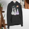 Flowers Test Tube Chemistry Student Science Teacher Women Women's Hoodie, Science Teacher Hoodies, funny gift