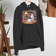 Ghost Book Reading Halloween Books Lover Teacher Women's Hoodie, funny gift