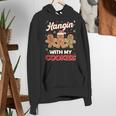 Hangin With My Cookies Gingerbread Man Xmas Teacher Women's Hoodie, funny gift