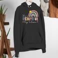 It's A Beautiful Day To Learn Cute Rainbow Boho Teacher Women's Hoodie, funny gift