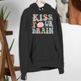 Kiss Your Brain Teacher Inspire Educate Groovy Retro Vintage Women's Hoodie, Groovy Teacher Hoodies, funny gift Kiss Your Brain Teacher Inspire Educate Groovy Retro Vintage Women's Hoodie, Groovy Teacher Hoodies, funny gift