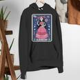 La Maestra Halloween Mexican Bingo Card Teacher Lottery Card Women's Hoodie, funny gift La Maestra Halloween Mexican Bingo Card Teacher Lottery Card Women's Hoodie, funny gift