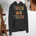 Leopard Trick Or Teach Halloween Teacher Costume Women Women's Hoodie, funny gift