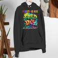 Let The Games Begin Fourth Grade Field Day 2025 Teacher Kid Women's Hoodie, funny gift