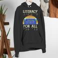 Literacy For All Visually Impaired Braille Teacher The Blind Women's Hoodie, funny gift