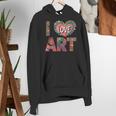 I Love Art Artist Painter Colorful Painting Art Teacher Women's Hoodie, funny gift I Love Art Artist Painter Colorful Painting Art Teacher Women's Hoodie, funny gift