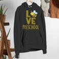 Love Preschool Back To School Yellow Bee Preschool Teacher For Men Women Girls Kids Women's Hoodie, funny gift
