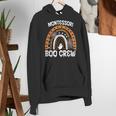 Montessori Teacher Halloween Boo Rainbow Leopard Halloween Women's Hoodie, funny gift