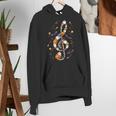 Music Note Symbol Halloween For Music Teacher Musicians Women's Hoodie, funny gift