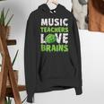 Music Teachers Love Brains Cute Teaching Halloween Women's Hoodie, funny gift Music Teachers Love Brains Cute Teaching Halloween Women's Hoodie, funny gift