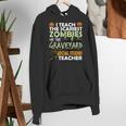 Social Studies Teacher Teach Scariest Zombies On Graveyard For Men Women Women's Hoodie, funny gift