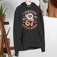 I Survived 67 Days Of School Groovy Retro Teachers Girls Women's Hoodie, funny gift I Survived 67 Days Of School Groovy Retro Teachers Girls Women's Hoodie, funny gift